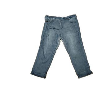 Terra & Sky Women's Plus Size Blue Denim Jeans 24w Petite Straight